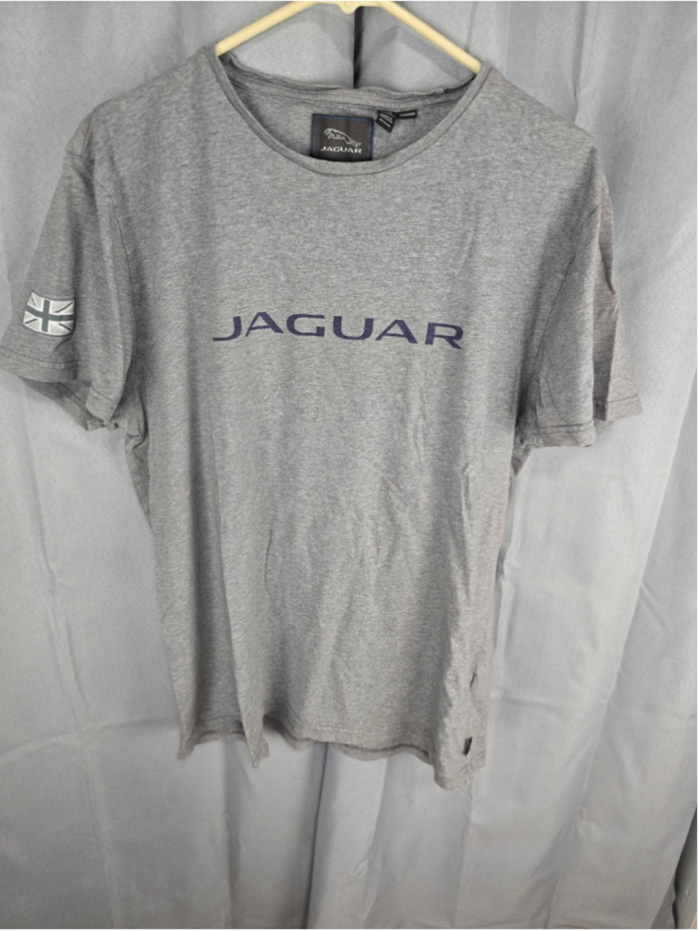 Men's Jaguar Short Sleeve Graphic Tee Grey Blue Size XL